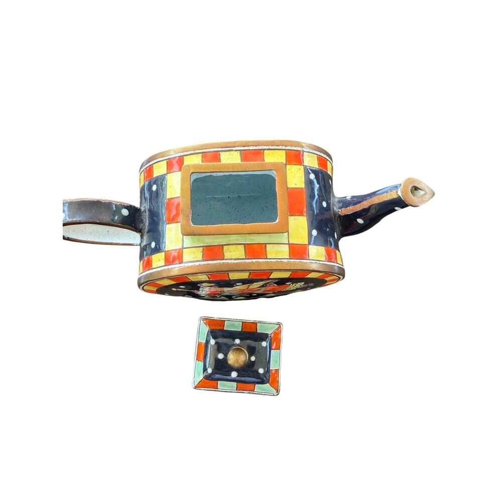 kelvin chen miniature enamel teapot Retro angel - Picture 3 of 4